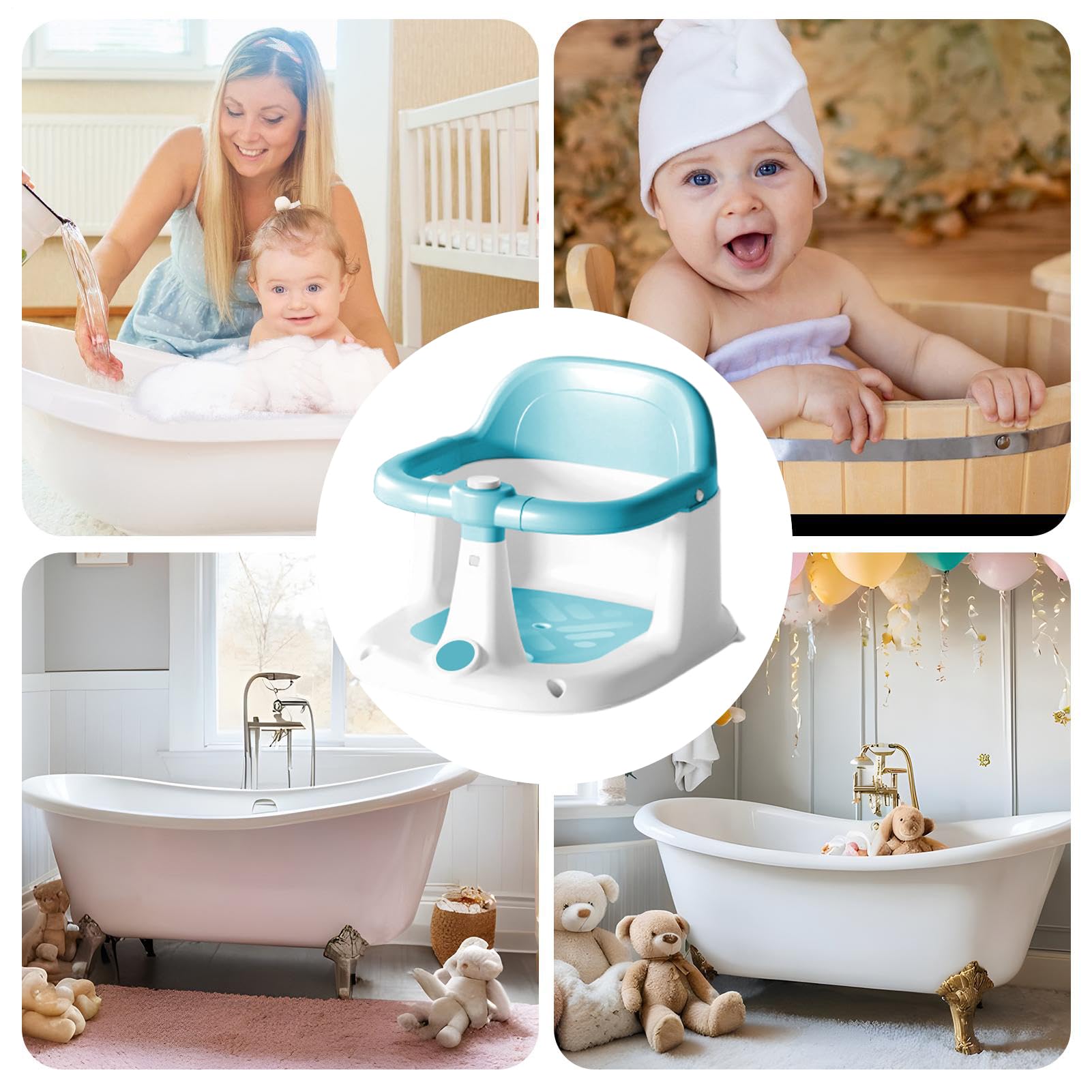 Seggiolino da Bagno per Bambini Sedia Doccia Bambino