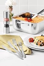 Faqueiro Tramontina Laguna em Aço Inox com Facas de Churrasco Acabamento em Brilho com Detalhes no Cabo 36 Peças