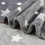 3-in-1 Kids Travel Pillow and Blanket Set - 40x60 Inches Soft Grey Star Design | Travel Blanket Airplane Compact with Bag | Ideal for Travel, Camping, Car Rides & Home Decor