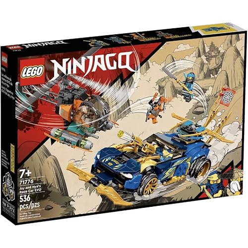 LEGO Ninjago Jay and NYA’s Race Car EVO 71776 Building Kit (536 Pieces)