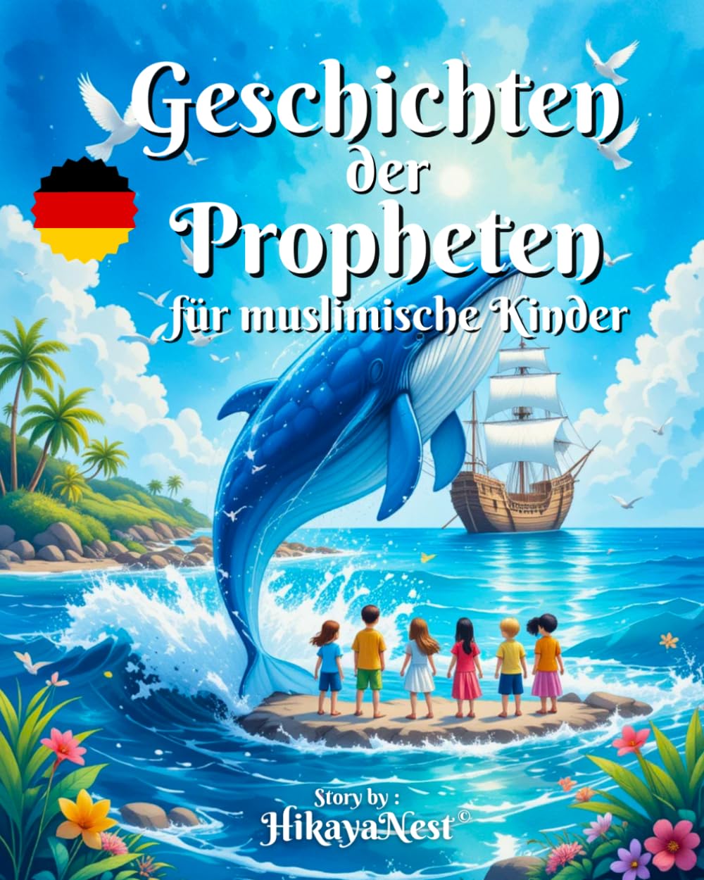 Geschichten der Propheten für muslimische Kinder: Illustrierte Geschichten aus dem Koran mit Lektionen und Quizzen – Für Kinder von 6 bis 12 Jahren