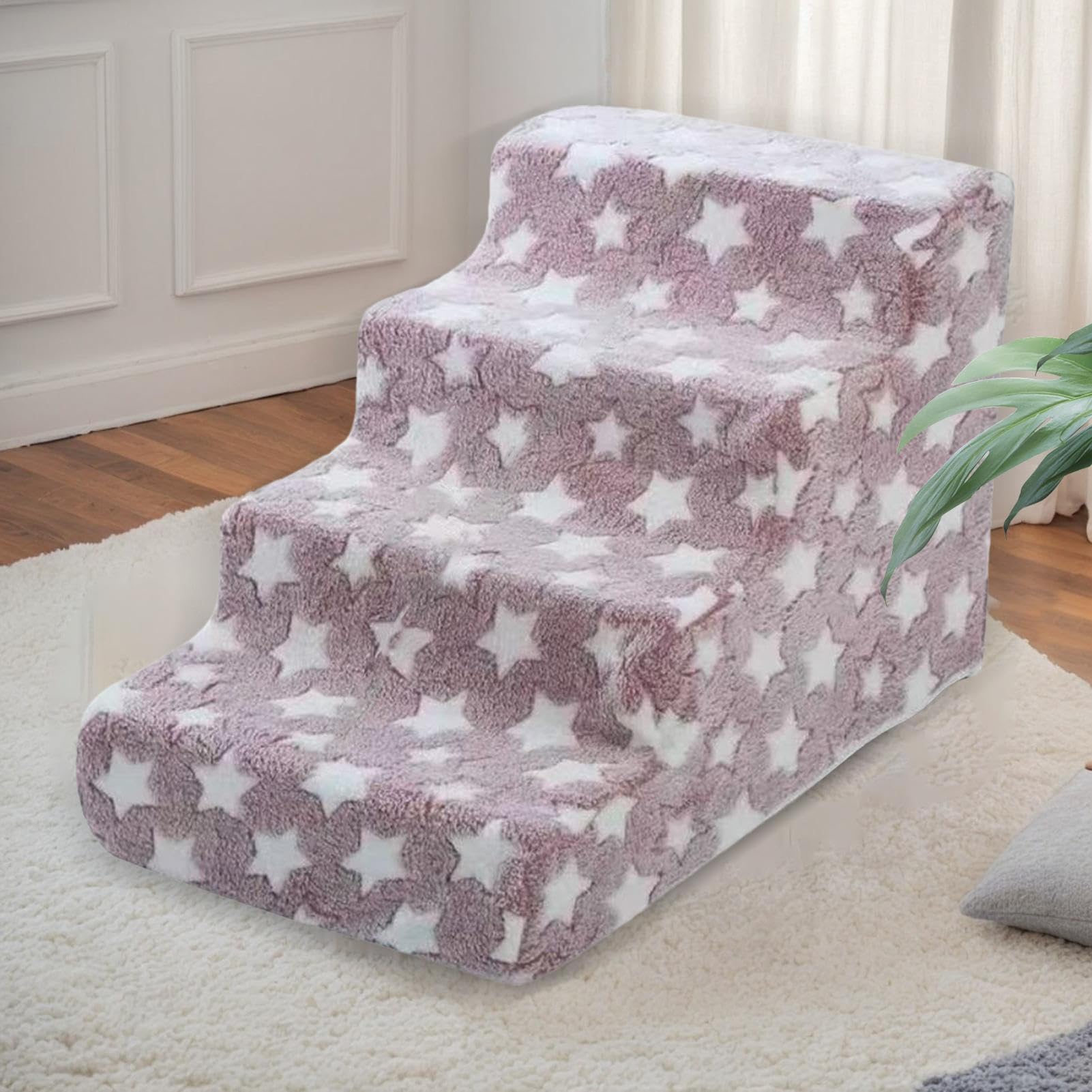 Cat Steps - multiuso per animali domestici, interna rimovibile, per cani, cuccioli, gattini, scaletta per casa, divano, soggiorno, camera da, davanzale, studio