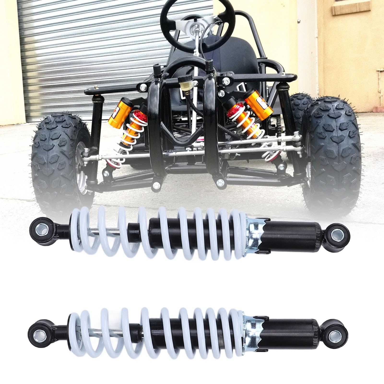 Amortiguador de Motocicleta de 300mm, Suspensión Trasera, Amortiguador Ajustable para Mini Moto de Cross, Scooter, Carrito de Bolsillo, 2 uds.