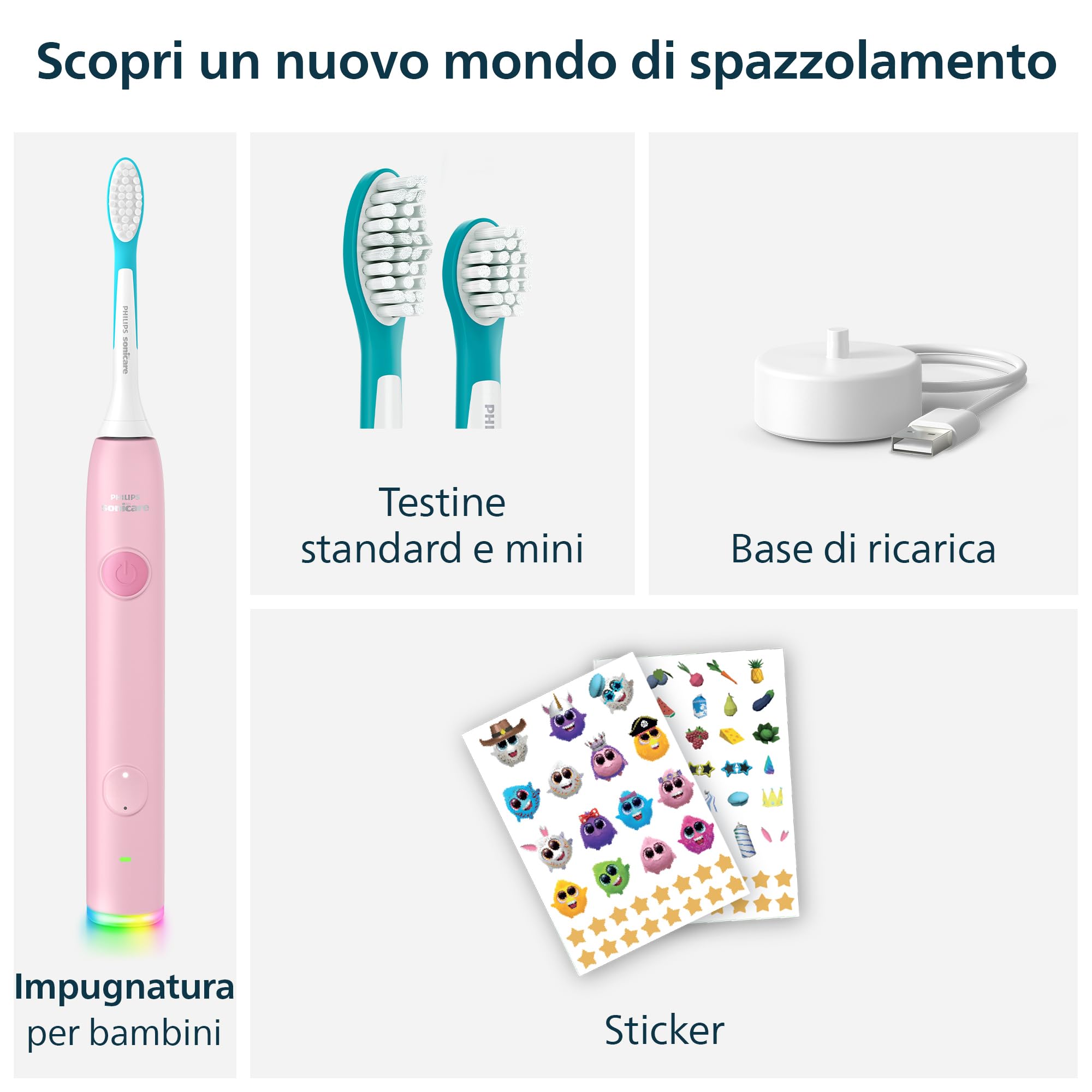HX6600/11 POWER TOOTHBRUSH PINK HNDL, SF