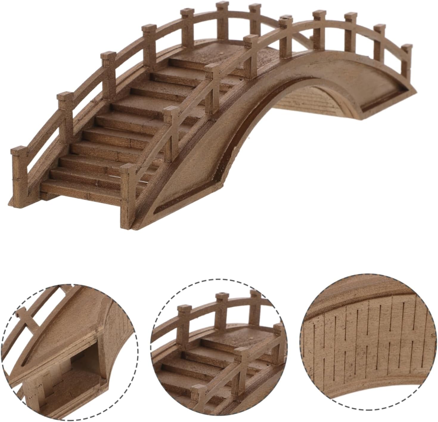 MAGICLULU Tiny Micro Scene Miniature Bridge Model Decorative Mini Garden Bridge Sturdy Craftsmanship