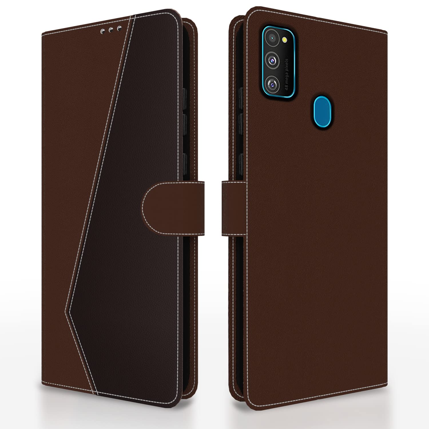 Amazon Brand - Solimo Flip for Samsung Galaxy 2021 / M21 / M30S (Faux Leather_Brown & Coffee) (B0BNDMFCGX) Amazon Price History, Amazon Price Tracker