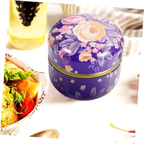 Miniatura 9 de Cabilock 4 frascos de hojalata vacíos decorativos retro para almacenamiento de dulces cajas recargables con tapa para velas de té sueltas