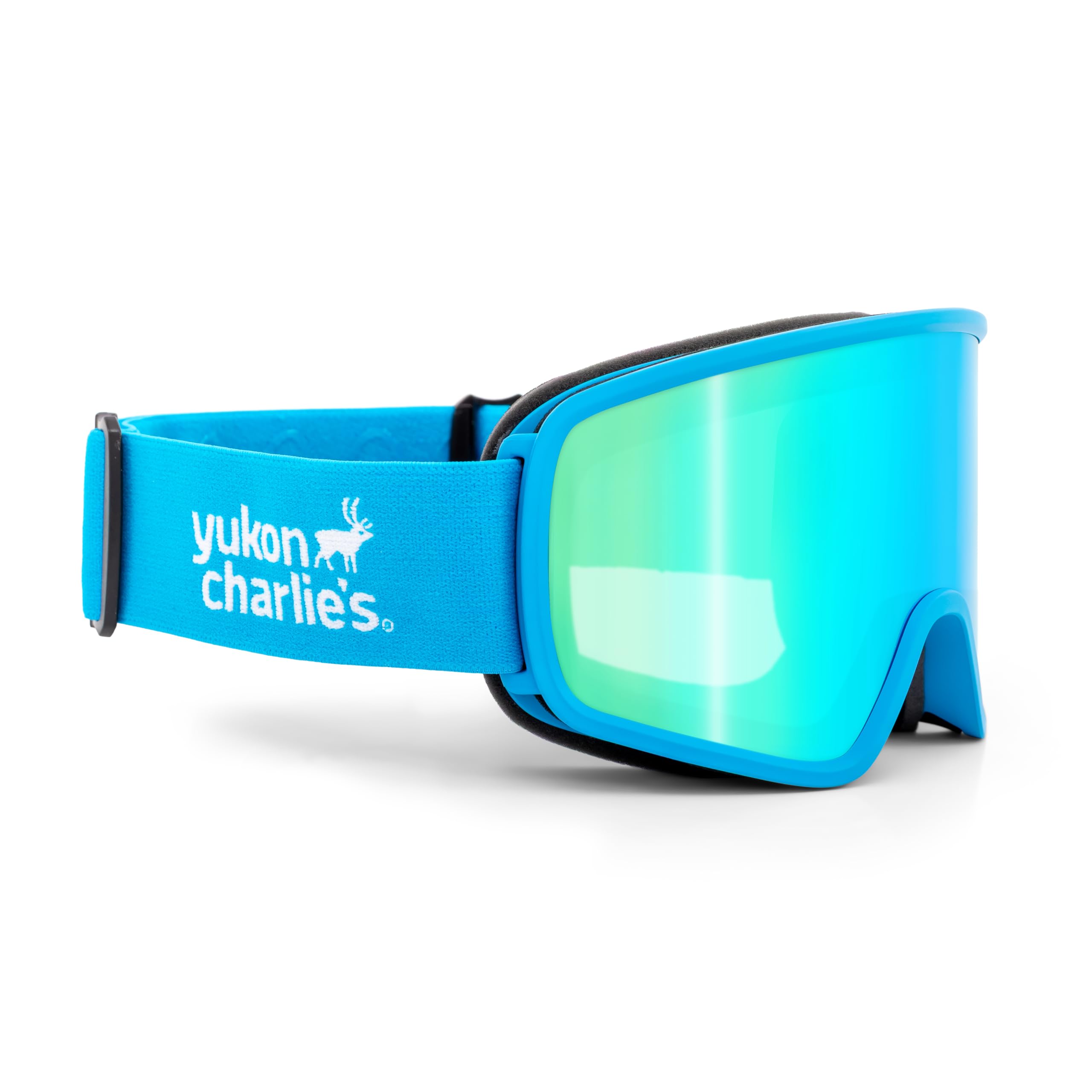 Yukon Charlie’s Adult Snow Goggles - Cylindrical Lens Ski Goggles - Boosted Contrast, Reduced Glare, Anti-Fog