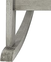 Vista 7 de SAFAVIEH PAT7042A Colección Brizio Silla mecedora Adirondack de teca para exteriores