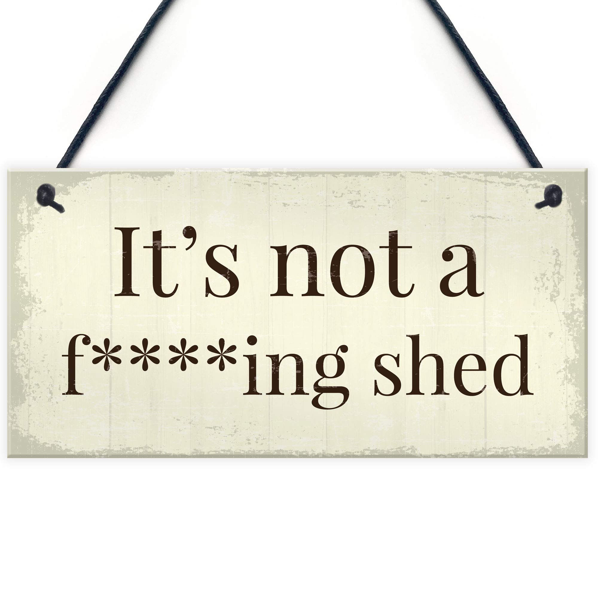 Red Ocean Funny Summer House Sign Not A Shed Funny Garden Sign Hanging Plaque Gift