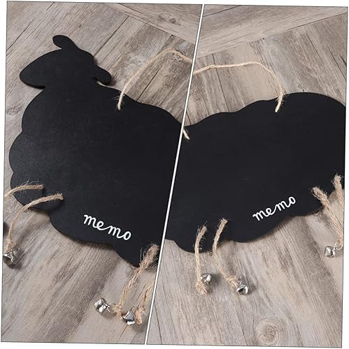 Miniatura 4 de Tofficu 2 mini pizarras de tiza en forma de oveja, pizarra colgante para decoración del hogar, bodas, manualidades, letreros de jardín, mensajes