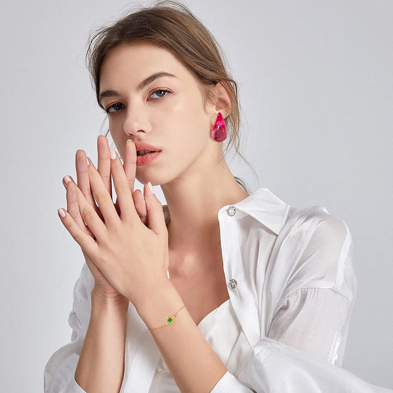 Waterdrop Teardrop Earrings - Chunky, Four Color Dupes Perfect for Holidays - Image 3