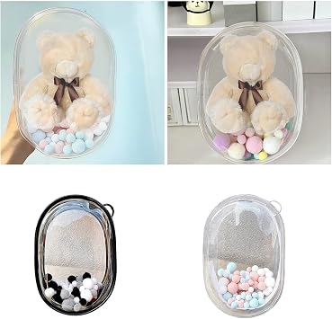 Key Chain Key Chain Plush Dolls Bag Keychain Charm PVC Anime Figure Toy Storage Holder Keyring Bag Pendant Accessory for Wallet