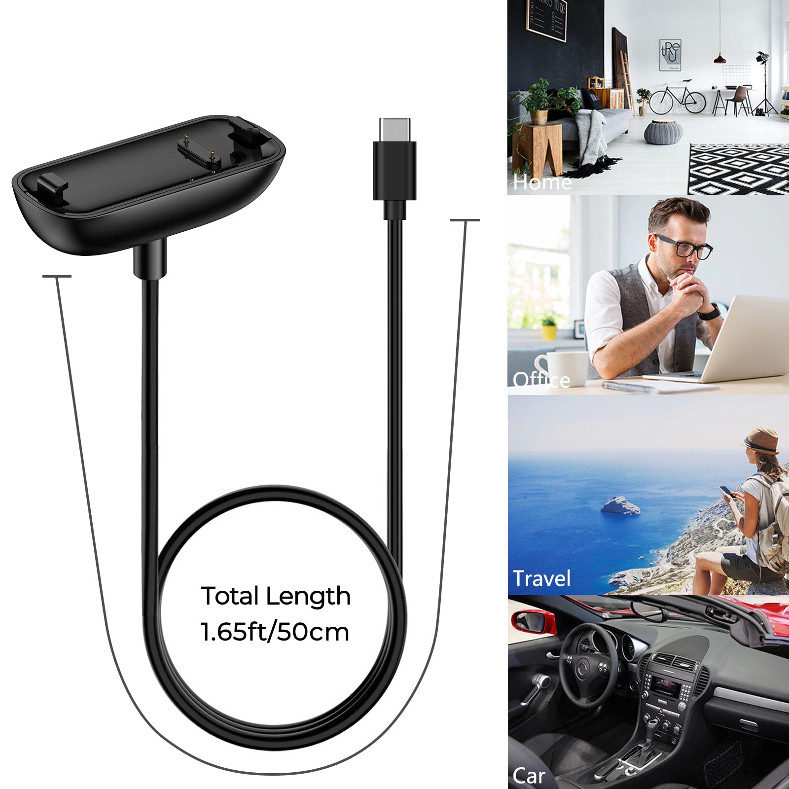 Amazon.co.jp: Fitbit inspire3 用 充電ケーブル Type-c フィットビット インスパイア3 充電器 超高耐久  磁気充電式 強い磁気力 (50cm) : 家電＆カメラ