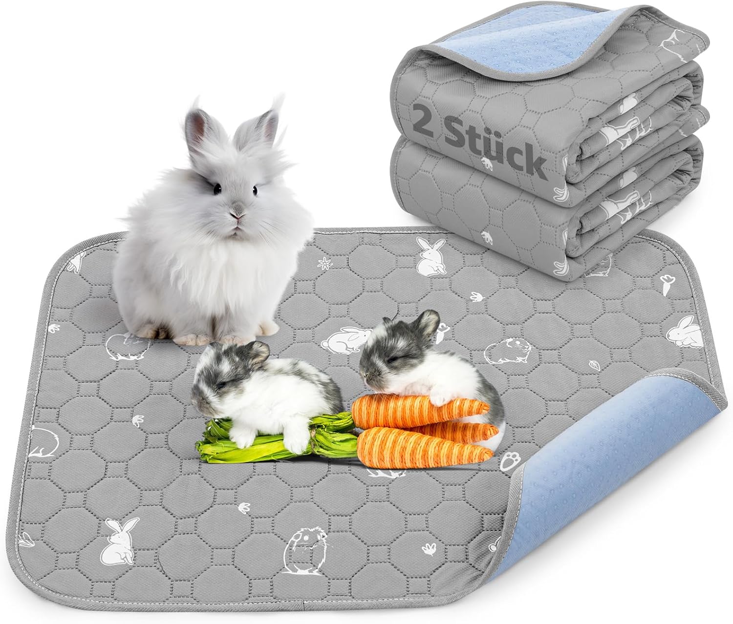 PICK FOR LIFE wiederverwendbare PIPI-Einlagen für Meerschweinchen, waschbare und super saugfähige Einlagen, Kleintiermatten für Kaninchen, Hamster, Welpen