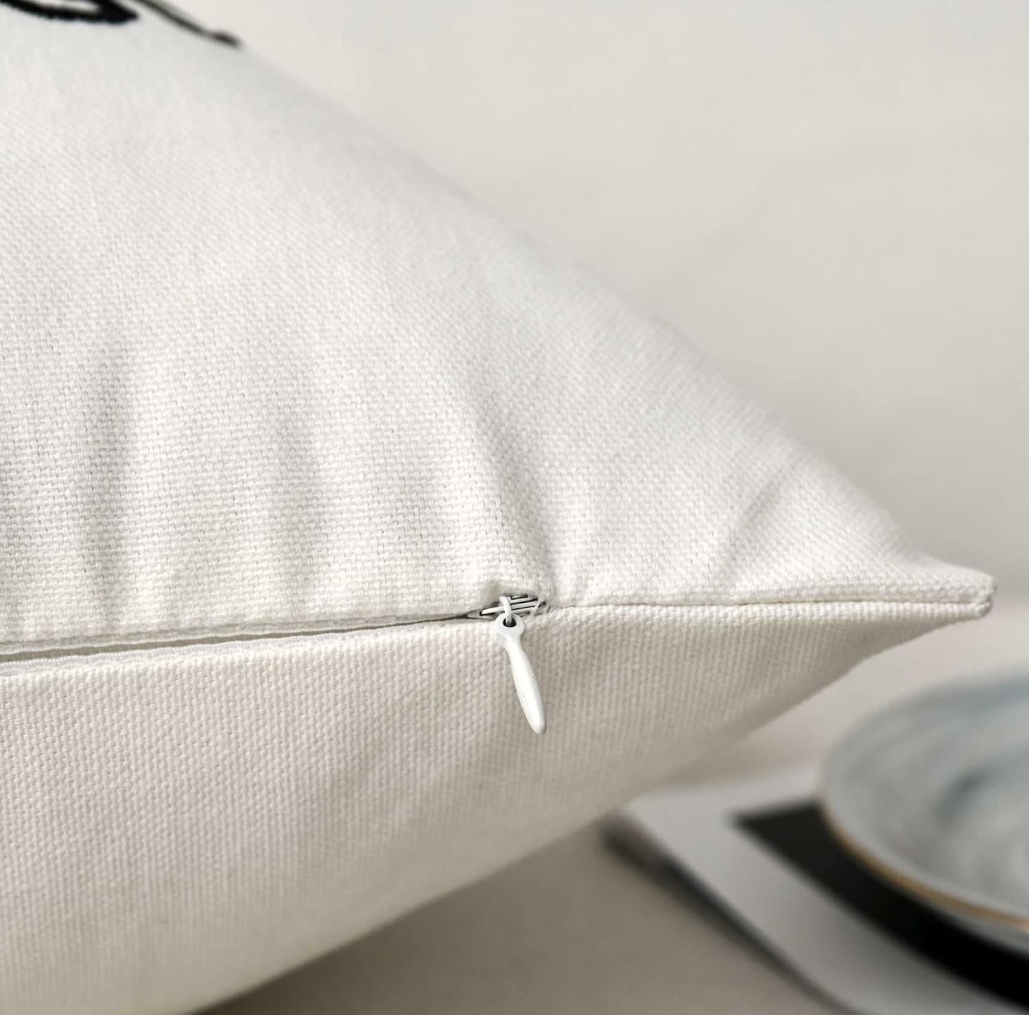 Embroidered Mountain Pillow Cover, Mountains are Calling and I Must Go 18 Inches x 18 Inches Cover Only (Pack of 2)