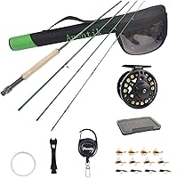 Vista 7 de Aventik Fly Fishing Riverbend Series Caña de pesca con mosca IM8 en grafito, varillas 0/1/2/3/4/5/6/7/8 wt, caña ligera de pesca con mosca de acción