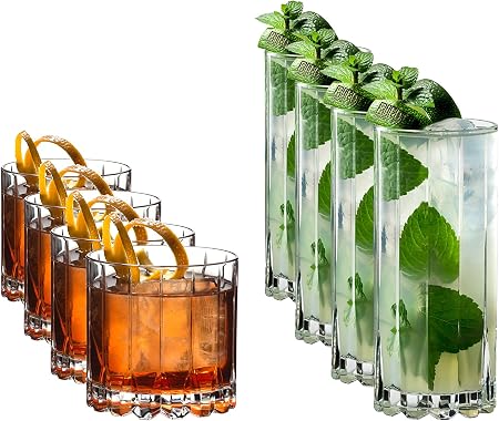 Riedel Drink Specific Glassware Rocks & Highballs, Set of 8