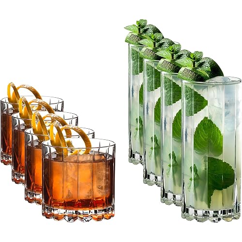 Riedel Drink Specific Glassware Rocks & Highballs, Set of 8