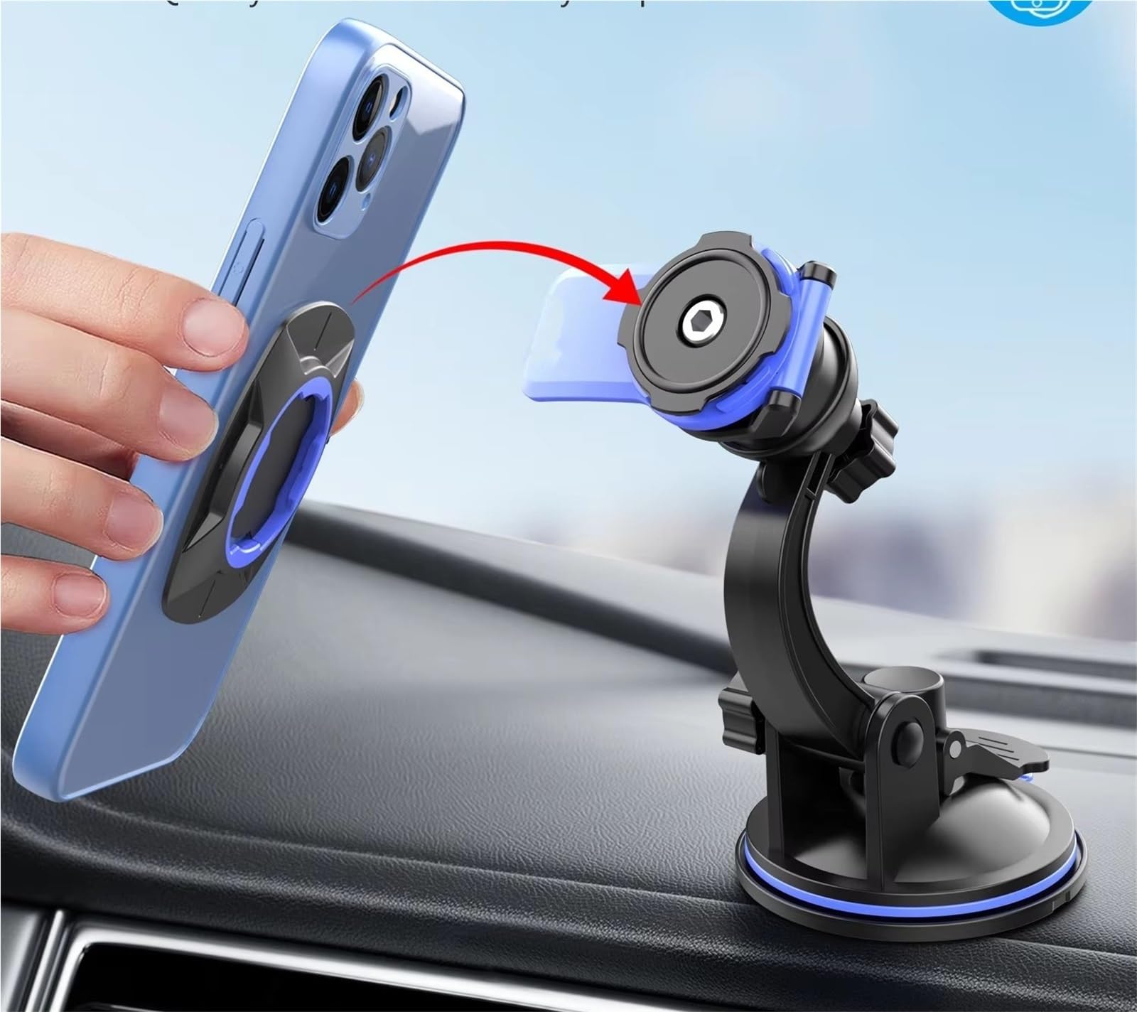 para iPhone Soporte Universal Teléfono Automóvil Montaje Ventosa Ventosa Ventilación Aire Celda Móvil Inteligente Soporte Móvil Coche