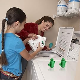 Sunseeke Silicone Dryer Balls, Natural Fabric Softener, Reusable, Reduces Clothing Wrinkles and Saves Drying Time -XL 4-Pack (Green)