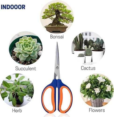 Miniatura 5 de Tijeras de bonsái, cortadores de jardinería, tijeras afiladas para recortar plantas, tijeras de podar flores, herramientas de corte de rosas con