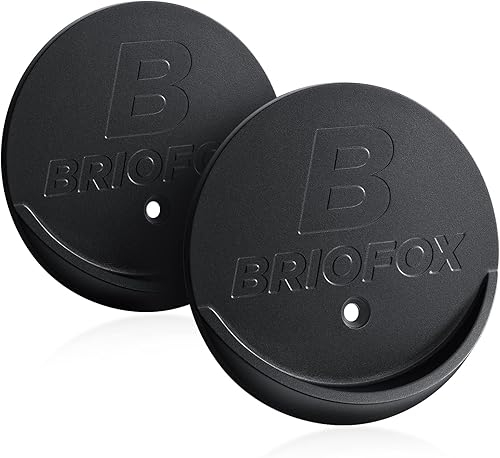 BRIOFOX Soporte para barra de cortina de ducha adhesivo 3M, resistente al calor, impermeable, carga máxima de 60 libras, retenedor de barra de ducha