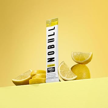 NOBULL Electrolyte Powder Pouch | Hydration Electrolyte Drink Mix for Performance, Training & Recovery, Lemonade, 15 Sticks