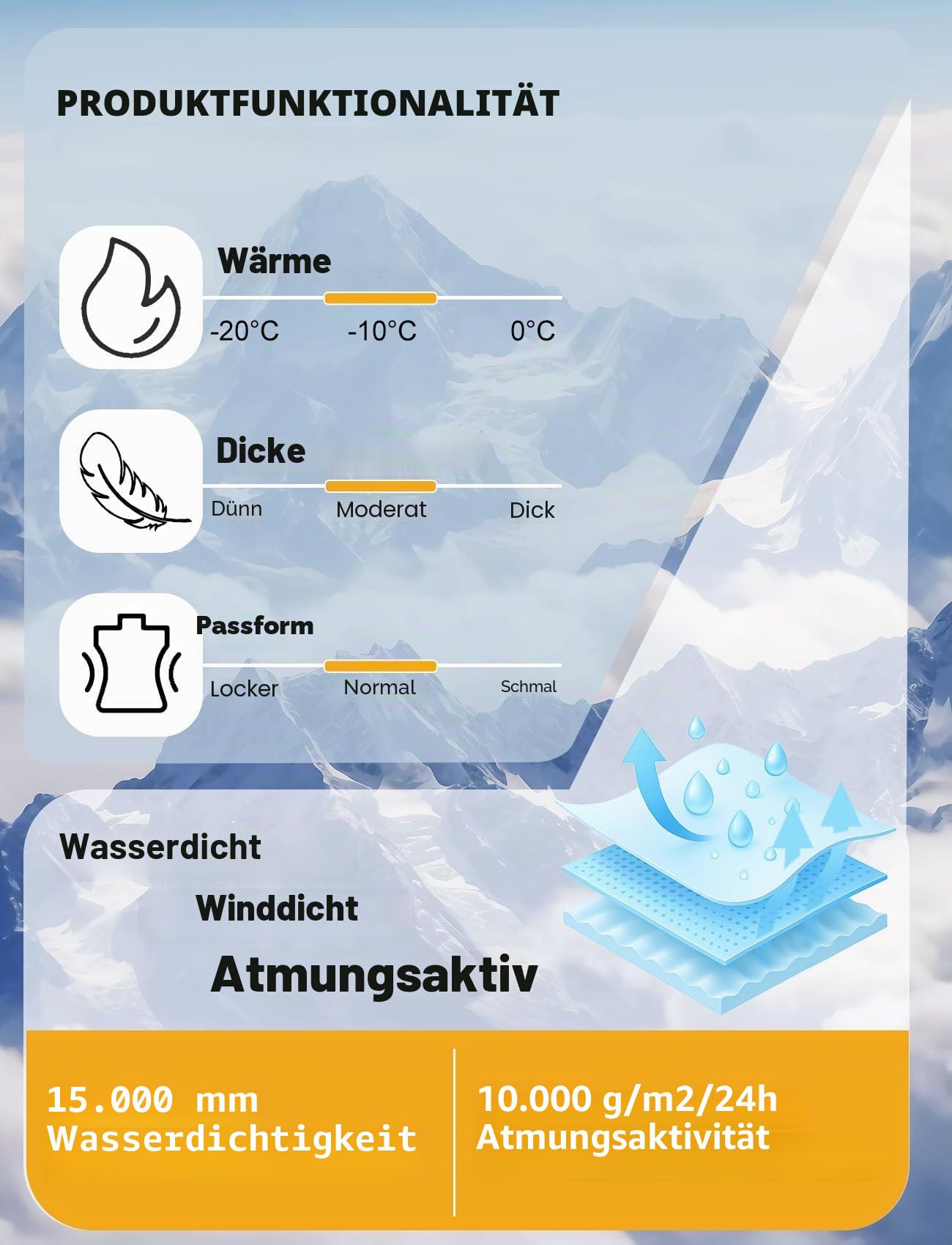 GSOU SNOW Herren Ski Bib Latzhose Skihose Snowboardhose - Multi Pockets Leicht Wasserdicht Winddicht Atmungsaktiv Warm