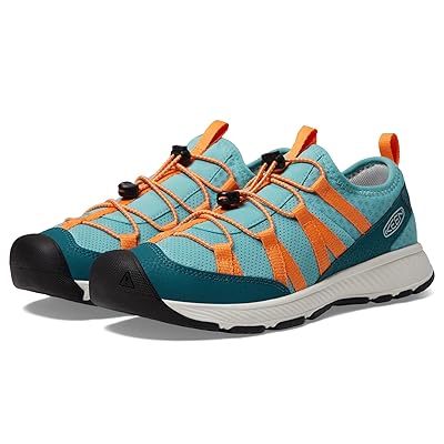 KEEN Kids Motozoa Comfortable Easy On Breathable Lightweight Athletic (Little Kid/Big Kid) Kids Shoes Legion Blue/Tangerine 1