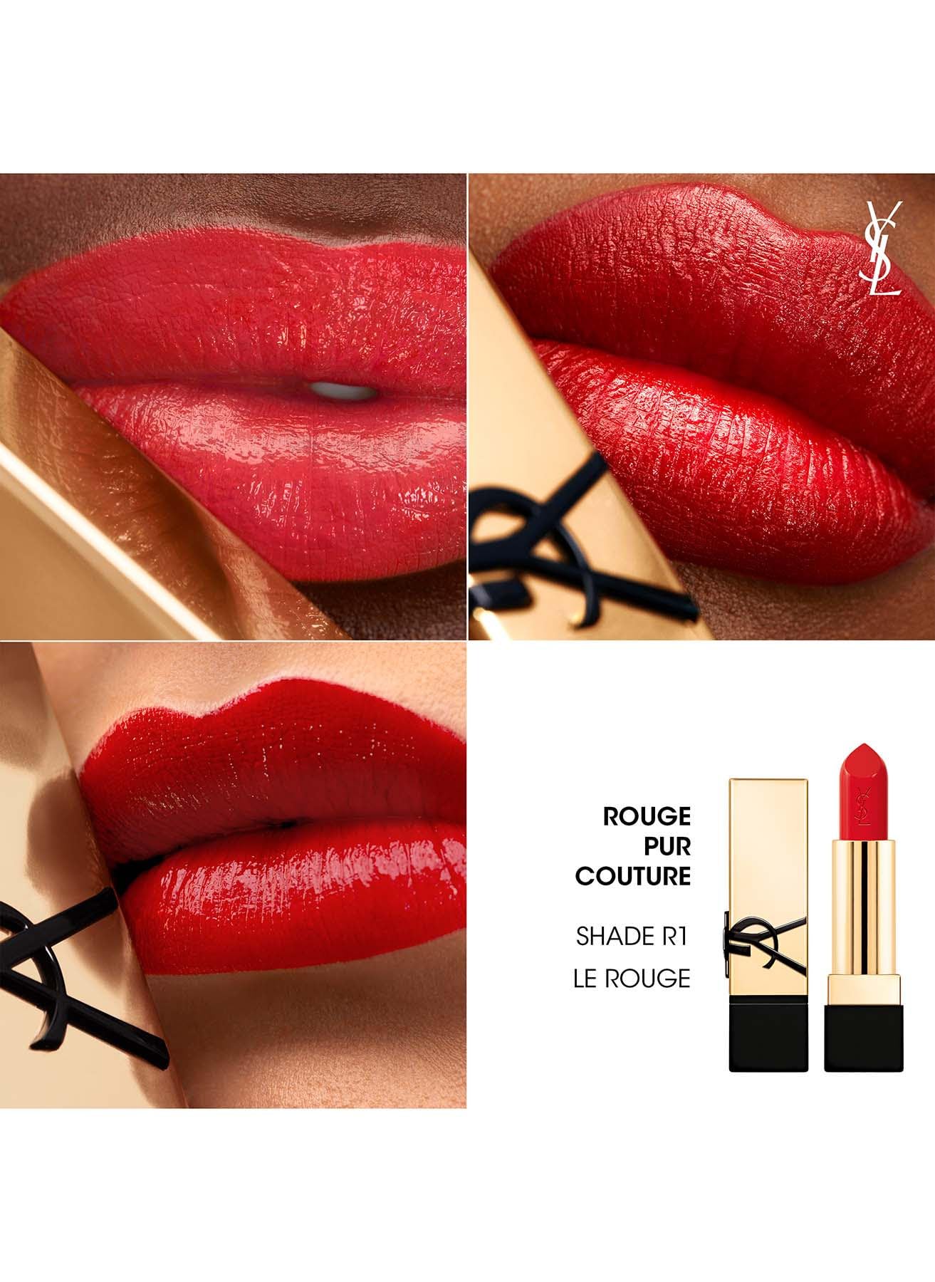Amazon.com : Rouge Pur Couture Satin Lipstick - R1 Le Rouge by