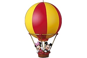 Hallmark Keepsake Disney Mickey and Minnie High Flying Friends Hot Air Balloon Christmas Ornament