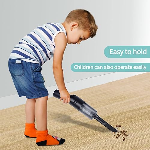 Miniatura 3 de Mini aspiradora, aspiradora portátil inalámbrica ultra ligera de 10.93 oz, atrapador de insectos para arañas apestosas de insectos, pequeña