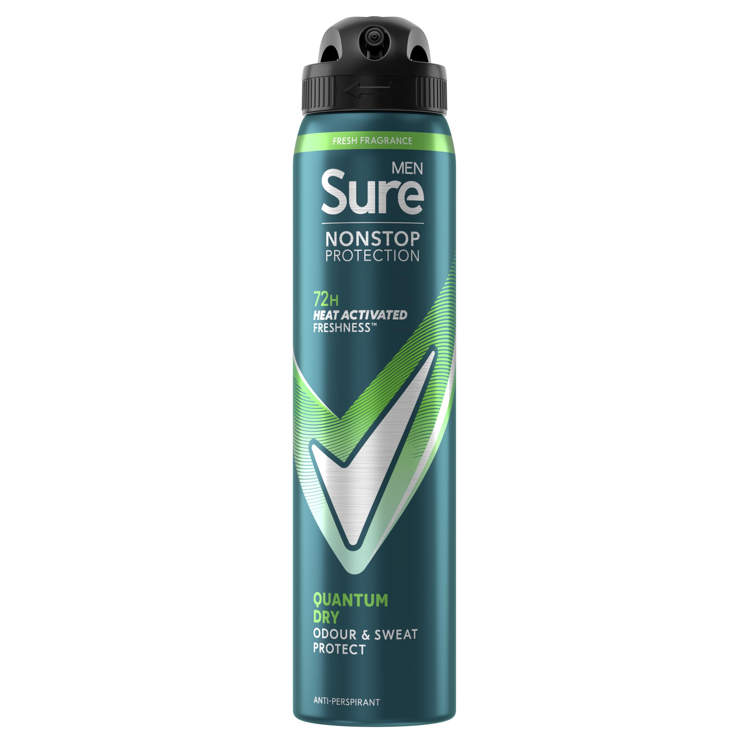 Sure Men Anti-perspirant Deodorant Aerosol Quantum Dry Nonstop Protection 250 ml
