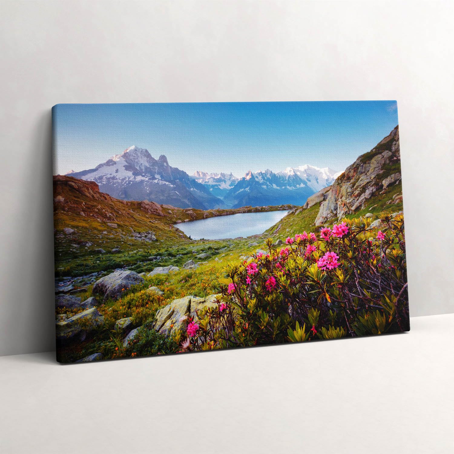 Image sur Toile Glacier du Mont Blanc Chamonix Wallfluent 60x40cm