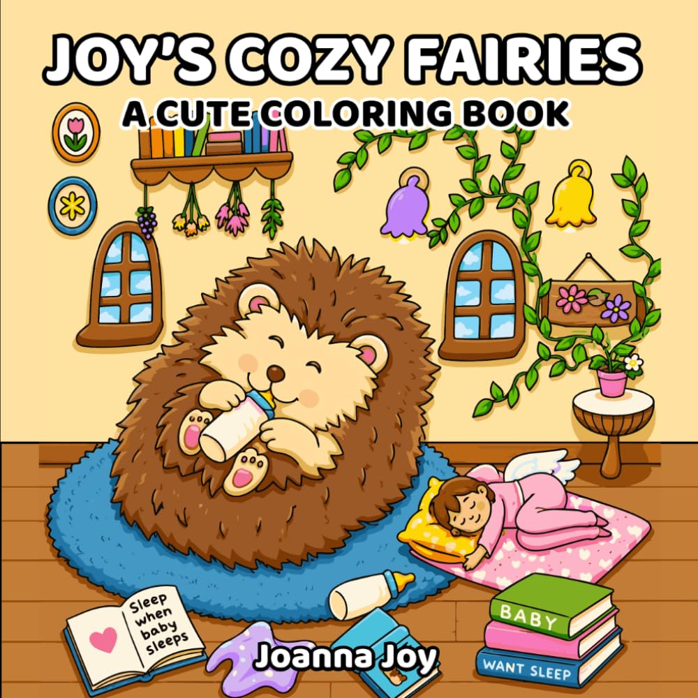 Joy's Cozy Fairies: A Cute Coloring Book