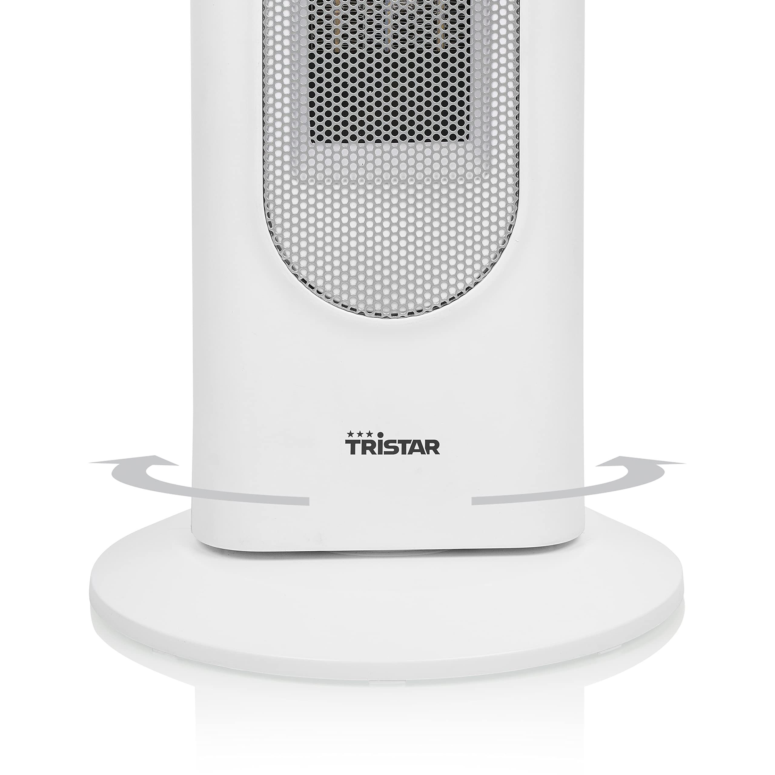 Stufa a torre in ceramica Tristar KA-5088 - Funzione ventilatore 2 in 1 Per ambienti fino a 20 m² 2000 W Con termostato, Bianco