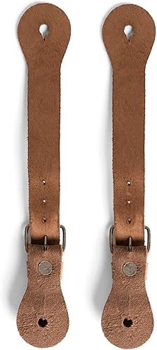 Miniatura 4 de Hide & Drink, Juego de 2 correas de espolón individuales para equipo de botas de vaquero, hombres y mujeres, rodeo, ecuestre, cuero de grano