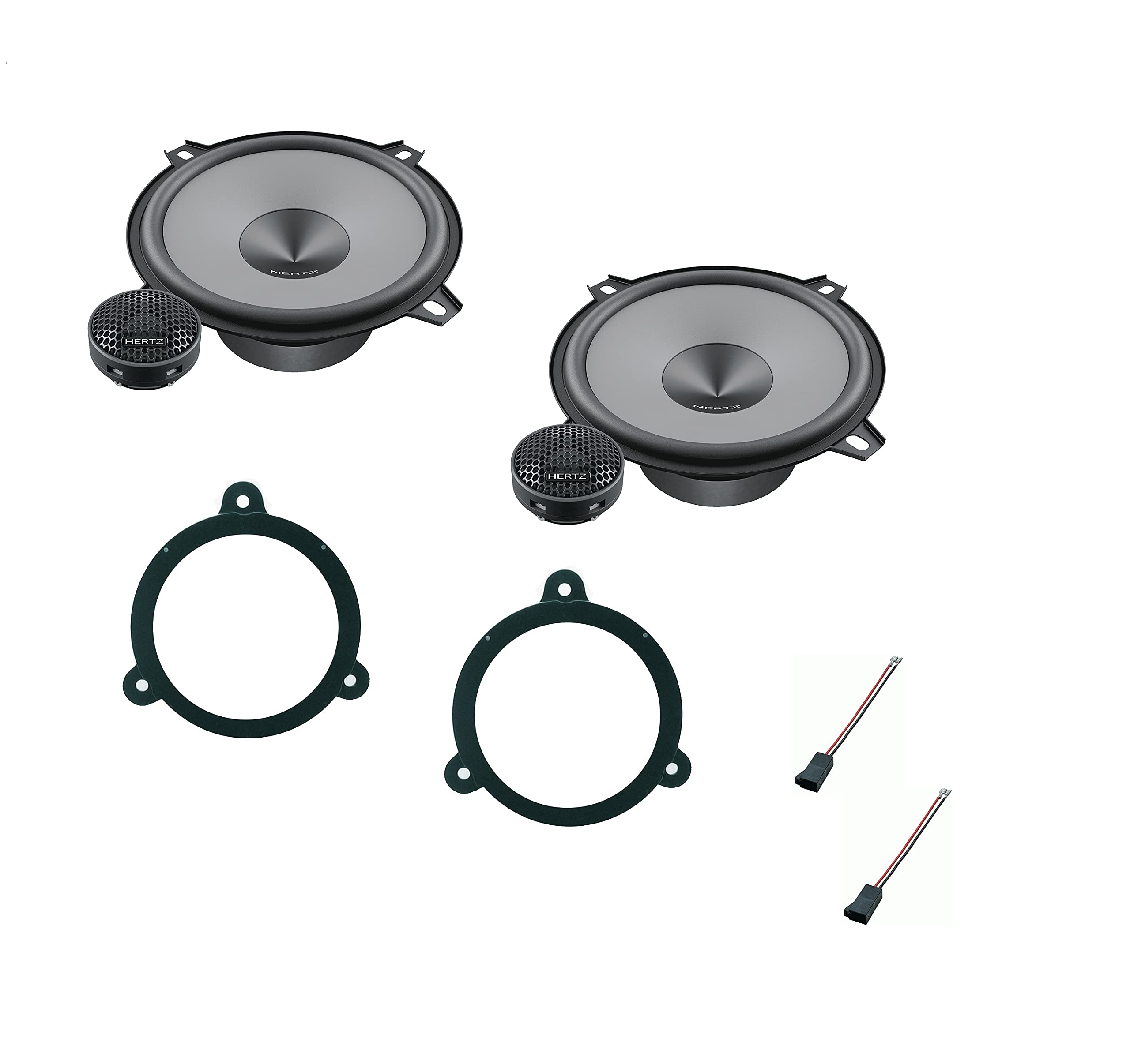 Hertz K 130 K130 Kit 4 casse Altoparlanti 13 cm + supporti casse compatibile con Renault Megane III dal 2009 anteriore