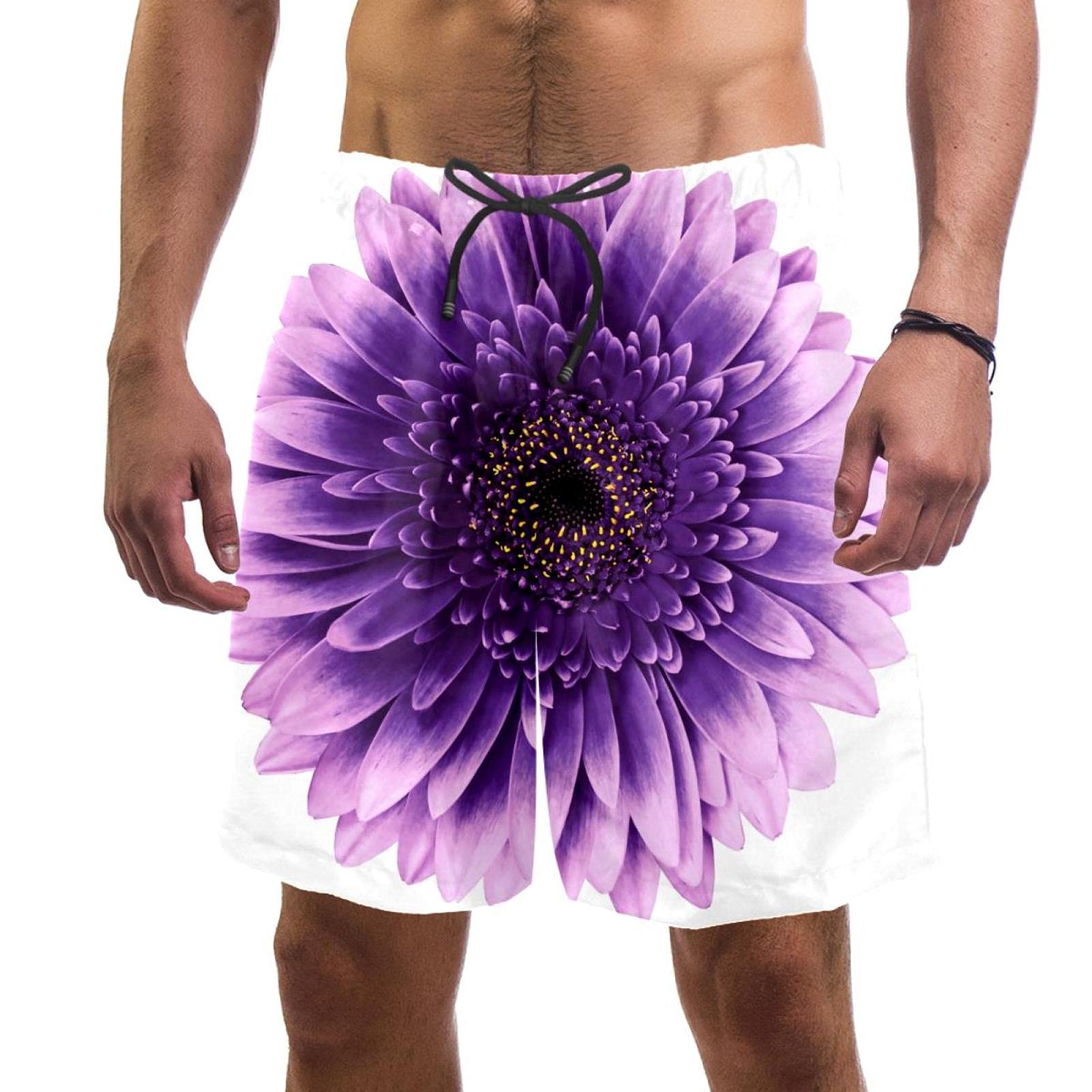 Maillots de bain pour hommes à séchage rapide short de plage violet - 6