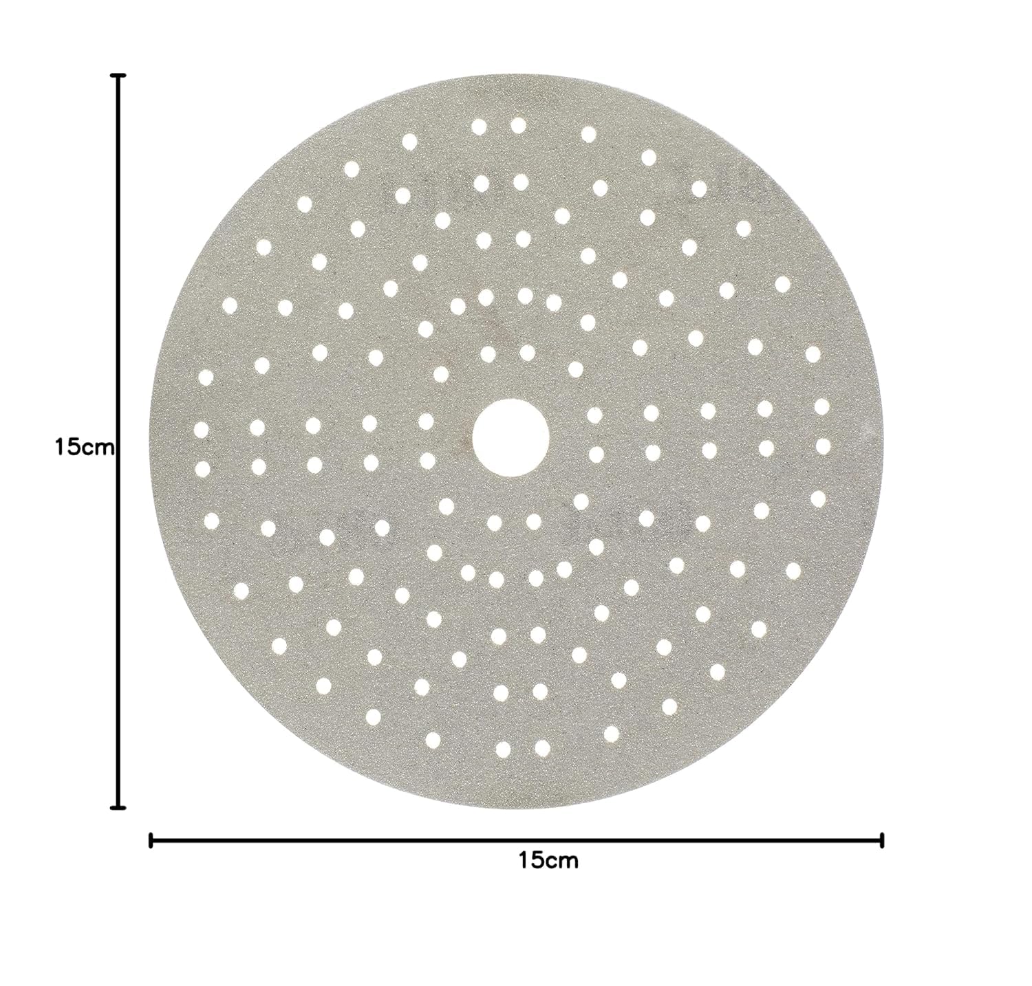 Mirka Schleifpapier Iridium Ø 150 mm Klett 121-Loch Korn 180 100 Stk | Premium-Schleifpapier Korn 180 für Lack Spachtel Grundierung Holz Stahl Kunststoff vielseitig einsetzbar