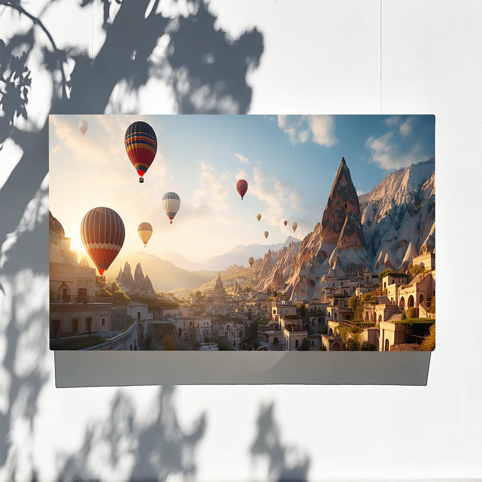 Pintar por Numeros Adultos Globo, Pintar por Numeros Niños Kit Manualidades Adultos Ciudad Cuadros para Pintar por Numeros Pintura Acrílico, Cuadros Decorativos Regalos Para Mujer 80X160cm 7w-6-1