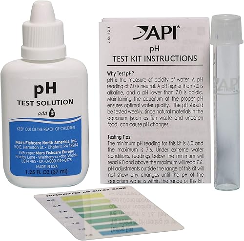 Miniatura 3 de API Kit de prueba de pH para acuario de agua dulce de 250 pruebas, juego de 4 piezas