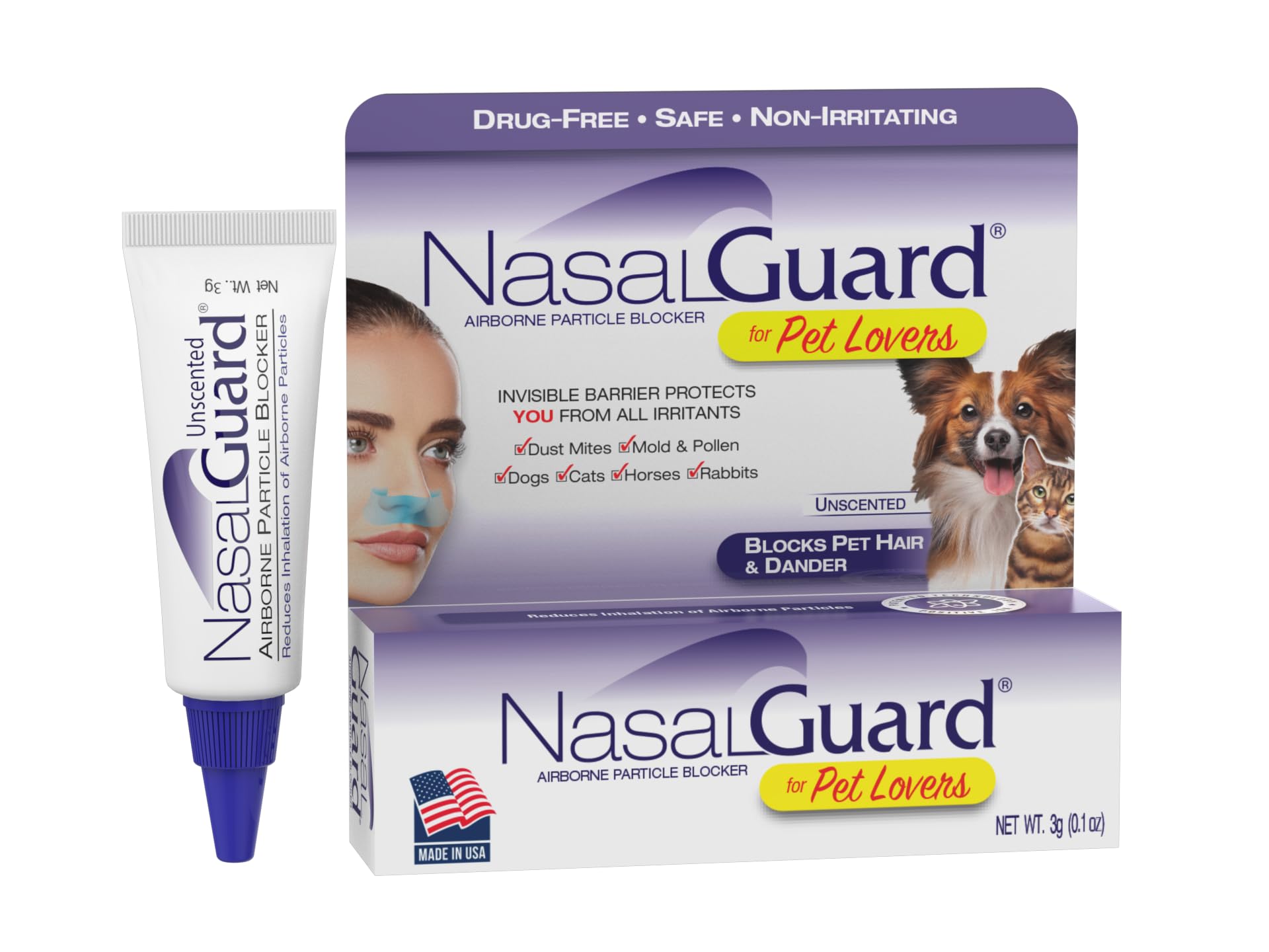 Amazon.com: NasalGuard Pet Dander & Pollen Blocker | Drug-Free