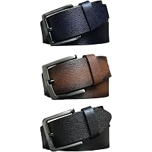 %100 Hakiki Kaliteli Deri 3'l  S per Set Kot, Spor Kemer 4.5 cm; DK3L -112233
