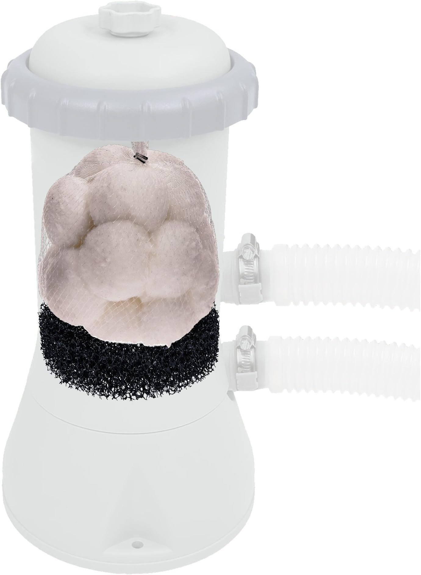 Set of 2 alternative to conventional filter cartridges for Intex pool or Bestway, size 3