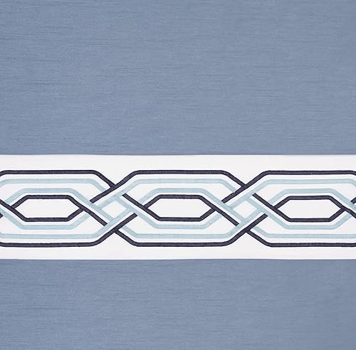 Miniatura 3 de Achim Paige - Juego de cortinas para ventana, 55 pulgadas de ancho, 84 pulgadas de largo, bolsillo para barra de 2 pulgadas, color azul, juego de