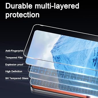 Tempered Glass Screen Protector for Realme GT 7T/GT7 Pack of 2 Screen Protectors + 2 Camera Protection (Black) 9H Hardness Anti-Scratch Clear HD Protective Glass Bubble-Free Screen Protector