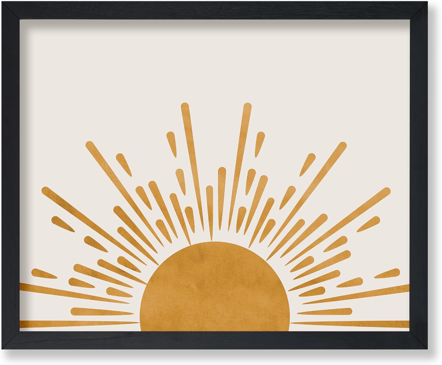 Poster Master Sun Print - Abstract Sun Art - 8x10 Unframed Wall Art Print - Boho Decor Poster - Gift for Home, Office, Living Room, Kids Room - Nursery Wall Decor
