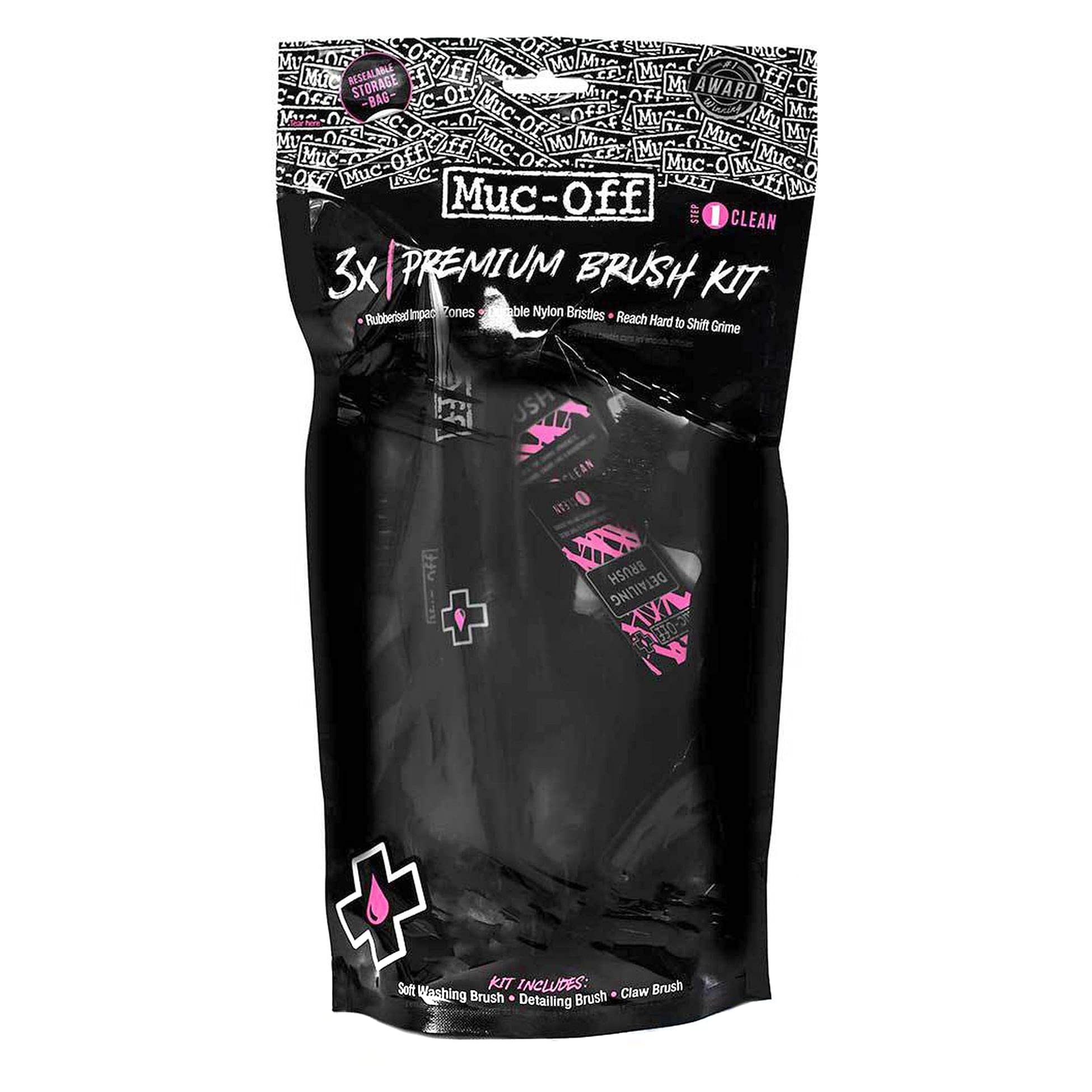 Muc Off - Set di 3 spazzole per la pulizia della bicicletta